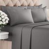 King 6 Piece Sheet Set - Comfy Breathable & Cooling - Ultra-Soft Hotel Luxury Bedding Set with 8-16 Inch Deep Pockets - 1 Flat & 1 Fitted Sheet & 4 Pillowcases - Wrinkle Free & Easy Care - Dark Grey