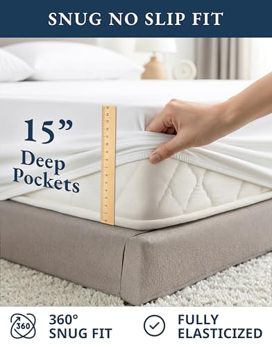 LANE LINEN 100% Organic Cotton King Size Sheets Set, Soft & Comfy All Season Breathable Sheets King Size, Percale Weave Fully Elasticized Eco Friendly Naturally Cooling King White Bed Sheets LANE LINEN 100% Organic Cotton King Size Sheets Set, Soft & Comfy All Season Breathable Sheets King Size, Percale Weave Fully Elasticized Eco Friendly Naturally Cooling King White Bed Sheets