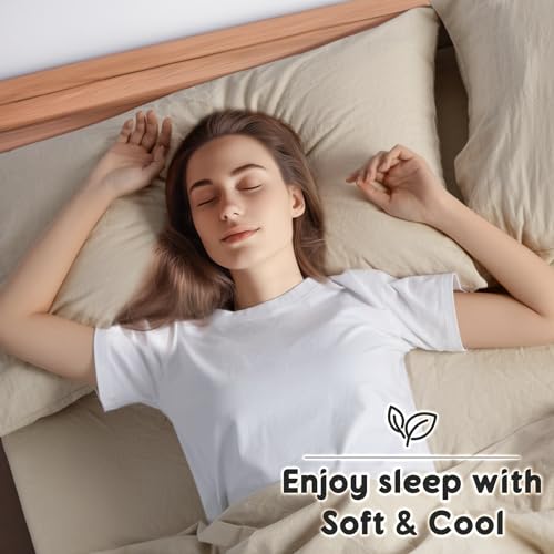 SONORO KATE 100% French Pure Linen Sheets, Breathable and Durable Linen King Size Sheets, Anti-Tear Linen Bed Sheets, Machine Washable, 16 Inch Deep Pocket - 4 Piece (Natural Linen, King) SONORO KATE 100% French Pure Linen Sheets, Breathable and Durable Linen King Size Sheets, Anti-Tear Linen Bed Sheets, Machine Washable, 16 Inch Deep Pocket - 4 Piece (Natural Linen, King)