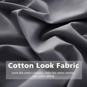 Queen Size 4 Piece Bed Sheet Set - Ultra Imitation Cotton-Premium Breathable & Cooling Sheets - Hotel Luxury Bed Sheets Deep Pocket up to 15"- Wrinkle, Fade, Stain Resistant (Dark Grey, Queen)