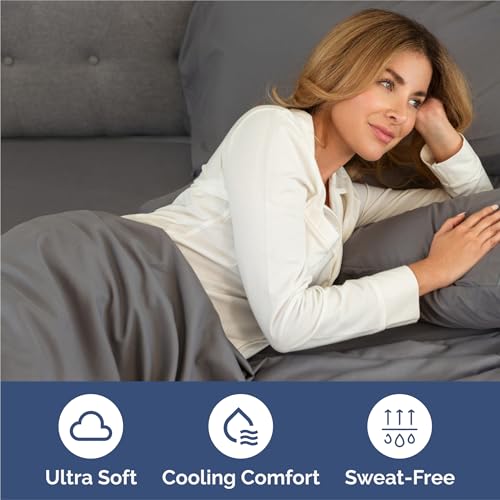 King 6 Piece Sheet Set - Comfy Breathable & Cooling - Ultra-Soft Hotel Luxury Bedding Set with 8-16 Inch Deep Pockets - 1 Flat & 1 Fitted Sheet & 4 Pillowcases - Wrinkle Free & Easy Care - Dark Grey King 6 Piece Sheet Set - Comfy Breathable & Cooling - Ultra-Soft Hotel Luxury Bedding Set with 8-16 Inch Deep Pockets - 1 Flat & 1 Fitted Sheet & 4 Pillowcases - Wrinkle Free & Easy Care - Dark Grey