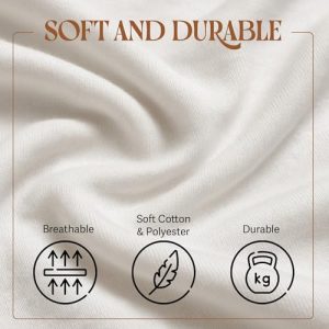 2 Pack Fitted Hospital Bed Sheets with Elastic All Around for a Perfect Fit - Cotton Rich Soft Knitted Jersey Sheet, 36” x 84” x 12”