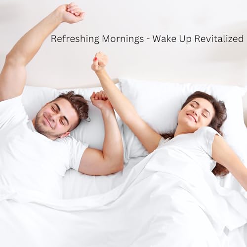 LANE LINEN Eco Friendly 100% Organic Cotton Queen Sheet Set, Soft & Comfy Fully Elasticized 15" Deep Pocket Bed Sheets, Low Pill Naturally Cooling Machine Wash Sábanas Queen- White Bed Sheets LANE LINEN Eco Friendly 100% Organic Cotton Queen Sheet Set, Soft & Comfy Fully Elasticized 15" Deep Pocket Bed Sheets, Low Pill Naturally Cooling Machine Wash Sábanas Queen- White Bed Sheets