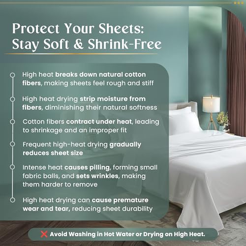 100% Egyptian Cotton Sheets Queen Size Bed Set, Deep Pocket Queen Sheet set, 800 Thread Count Cotton Bed Sheets, Naturally Cool Soft Breathable No Pill Elasticated Luxury White Bedding For All Seasons 100% Egyptian Cotton Sheets Queen Size Bed Set, Deep Pocket Queen Sheet set, 800 Thread Count Cotton Bed Sheets, Naturally Cool Soft Breathable No Pill Elasticated Luxury White Bedding For All Seasons