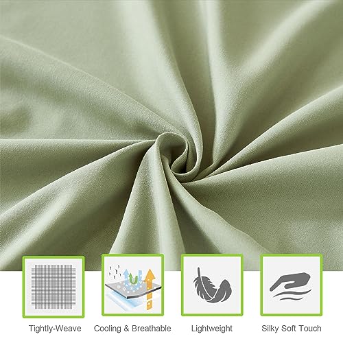 ILAVANDE Queen Sheets Set 6 Piece,Hotel Luxury Super Soft 1800 Series Microfiber Queen Bed Sheets Set-Wrinkle Free & Breathable-14 Deep Pocket Sheets for Queen Size Bed(Queen,Sage Green) ILAVANDE Queen Sheets Set 6 Piece,Hotel Luxury Super Soft 1800 Series Microfiber Queen Bed Sheets Set-Wrinkle Free & Breathable-14 Deep Pocket Sheets for Queen Size Bed(Queen,Sage Green)
